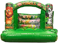 BC797 Deluxe Commercial Jungle Low Height Bouncy Castle larger view